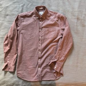 Red Frank & Oak “Jasper” oxford shirt, men’s L